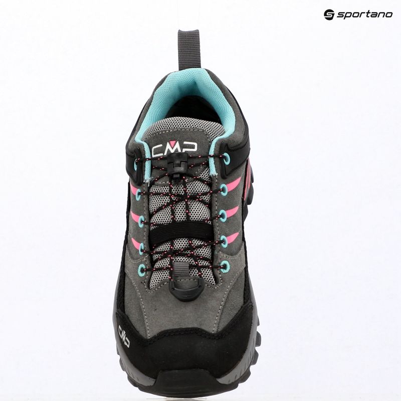Kinder-Trekkingschuhe CMP Rigel 2.0 Low Waterproof grey/acquarius/pink fluo 9