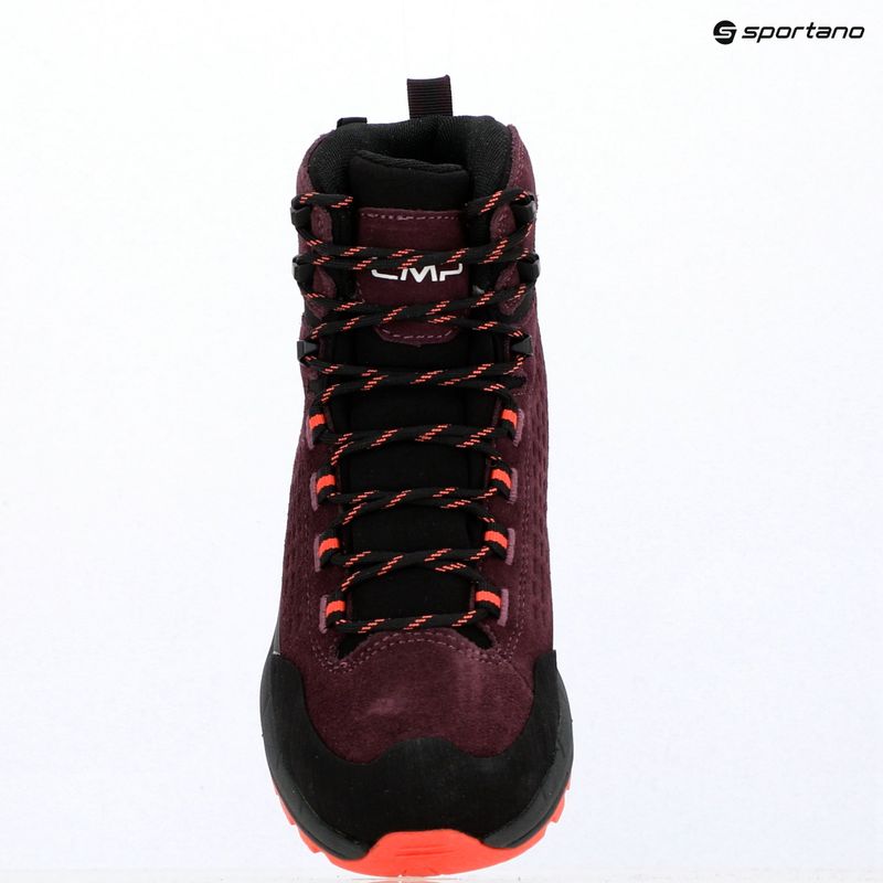 Damen-Trekkingschuhe CMP Vertyx Mid Waterproof blackberry/marigold 9