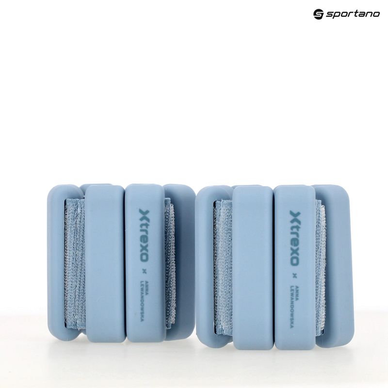 Knöchel- und Handgelenksgewichte XTREXO x Anna Lewandowska Bangles 210 Azul Bruma 12