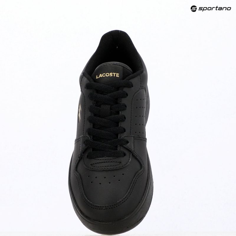Damen-Schuhe Lacoste Court Ace Leather black/gold 9