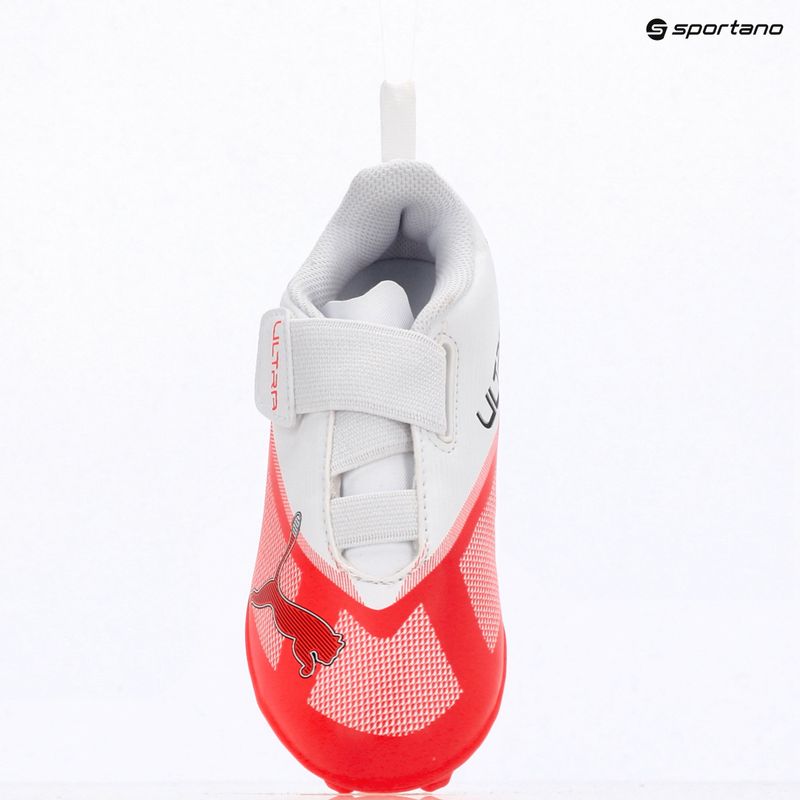 Kinder-Fußballschuhe PUMA Ultra 7 Play V FG/AG RB Jr ultra red/puma black/puma white 9