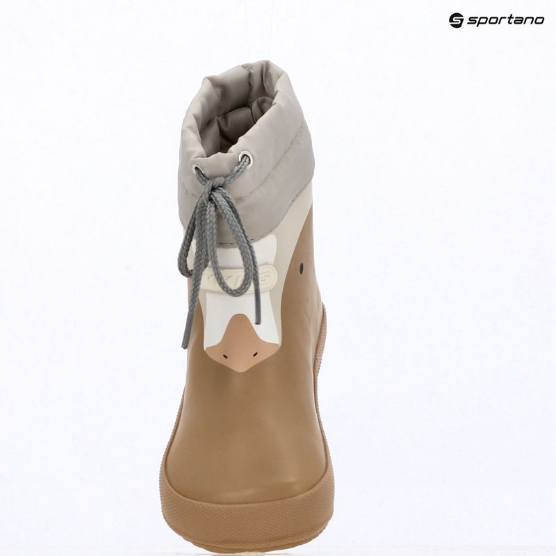 Kinder-Gummistiefel Viking Alv Barefoot Paw Print beige 8