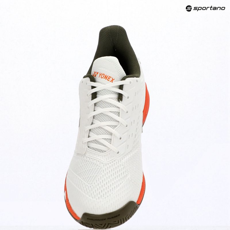 Herren-Tennisschuhe YONEX Power Cushion Ad-Accel white/orange 9