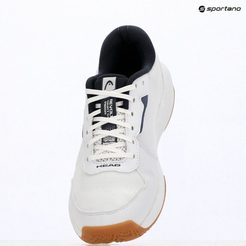 Herren-Tennisschuhe HEAD Revolt Court 5.0 Indoor white/blueberry 9