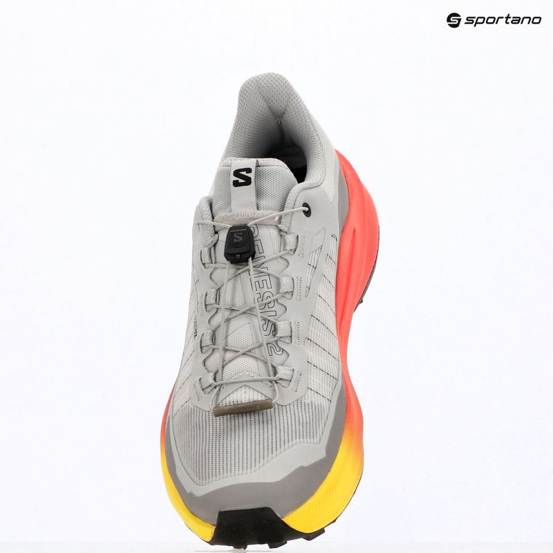 Herren-Laufschuhe Salomon Genesis 2 gray violet/safety yellow 9