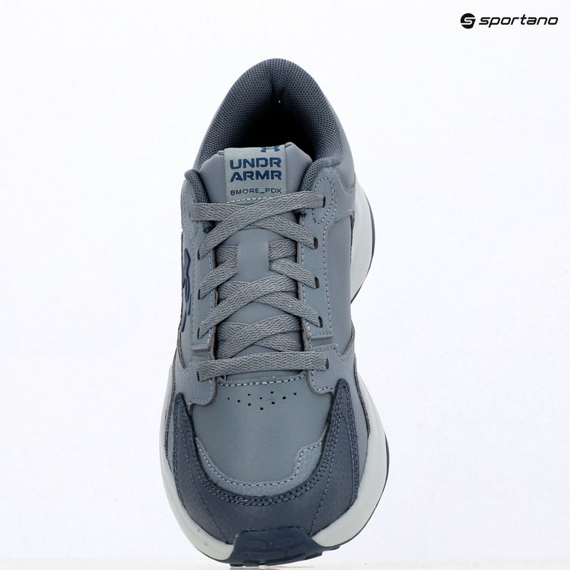 Herren Trainingsschuhe Under Armour Edge Leather gravel/blue fog/blackout navy 9