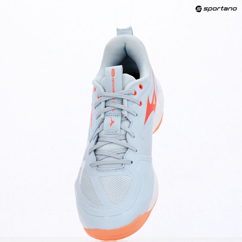 Damen-Volleyballschuhe Mizuno Wave Momentum Pro blue finch/lava orange/flamingo coral 9