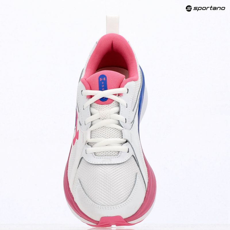 Laufschuhe für Damen Under Armour Assert 11 white/pink frenzy/pink frenzy 9