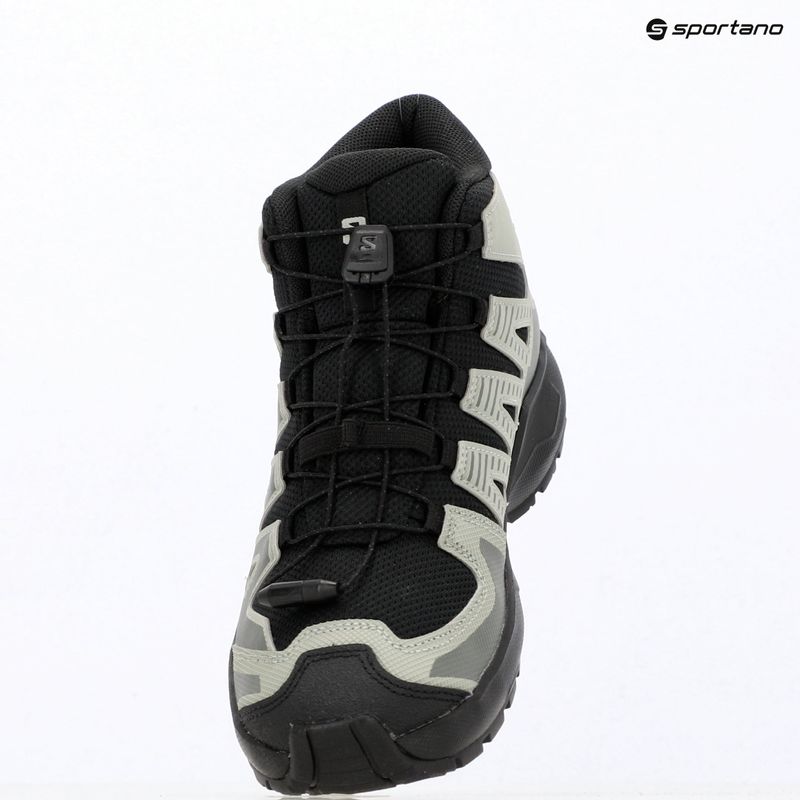Kinder-Wanderschuhe Salomon XA PRO MID Waterproof black/sedona sage 14