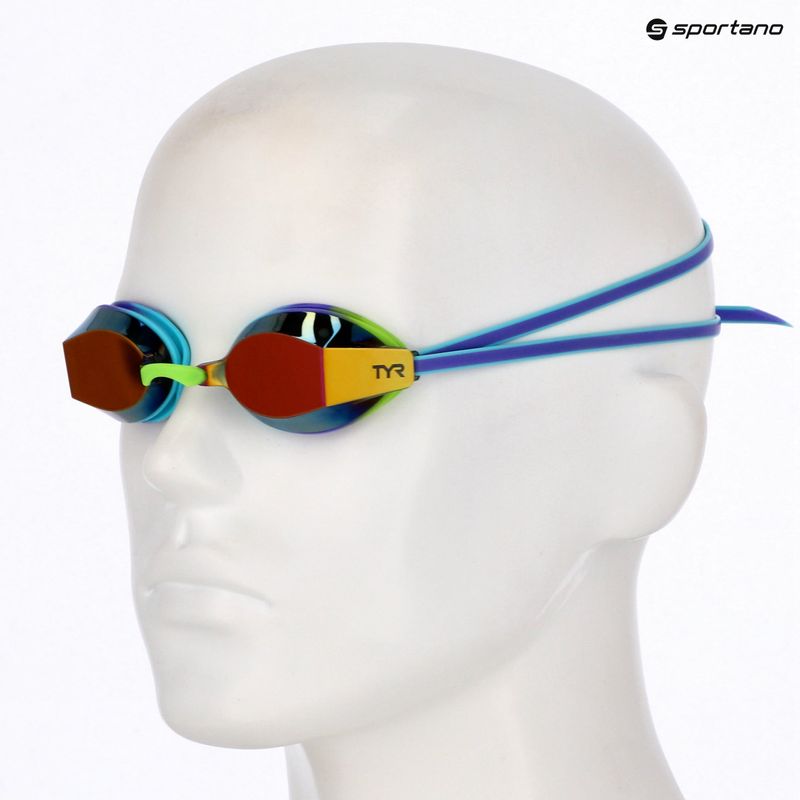 Kinder-Schwimmbrille TYR Blackops 140 Ev Racing Mirrored purple/multi 6