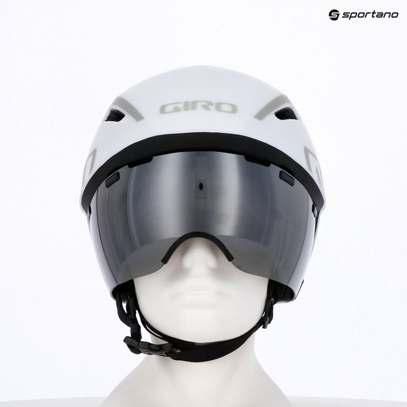 Fahrradhelm Giro Aerohead MIPS matte white silver 3