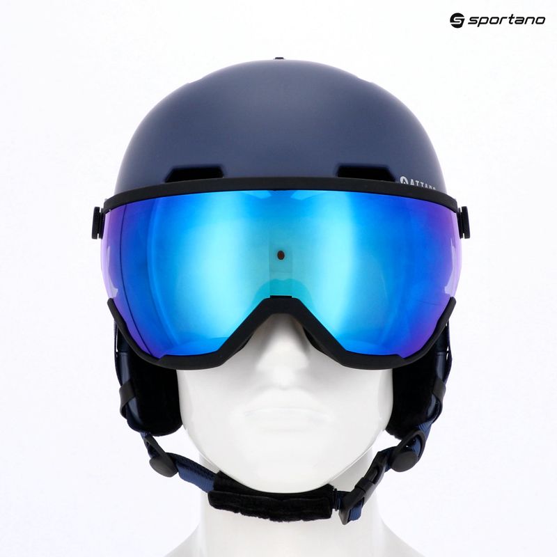 Kinder-Skihelm ATTABO Avens 2.0 Jr Visor dark blue 17
