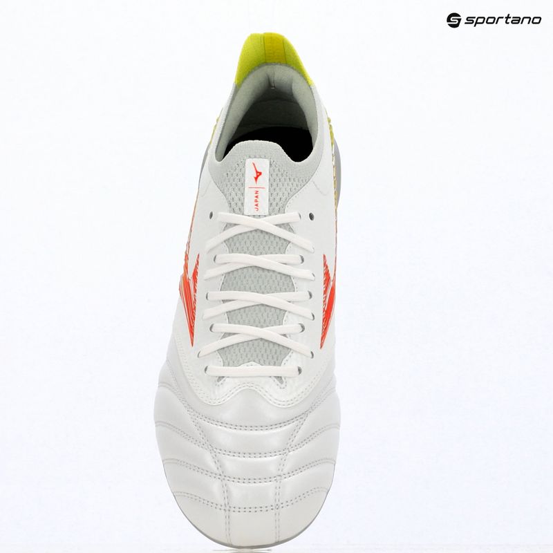 Fußballschuhe Mizuno Morelia Neo V β Japan AG white/lava orange/evening primrose 7