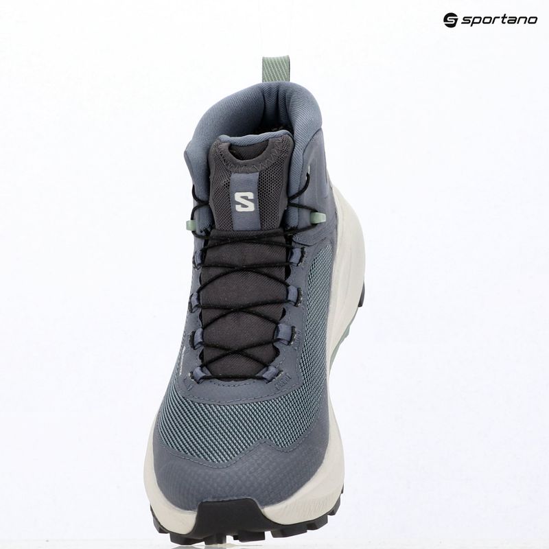 Damen-Wanderschuhe Salomon Genesis Mid GTX grisaille/green milieu 15