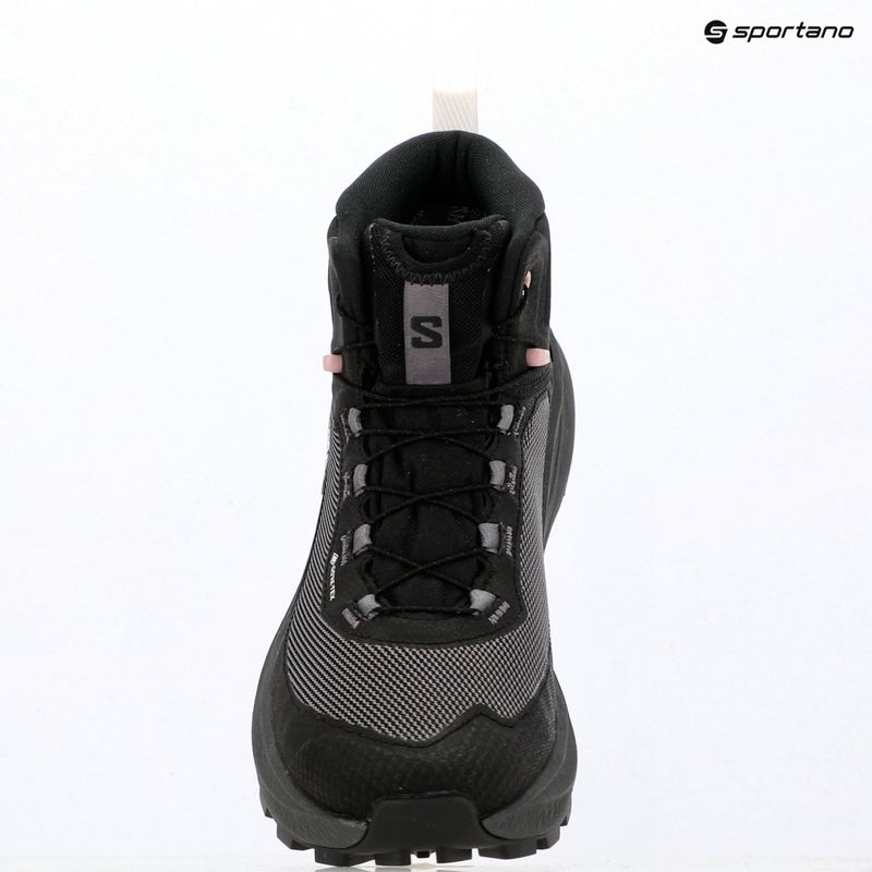 Damen-Wanderschuhe Salomon Genesis Mid GTX black/dawn pink 19