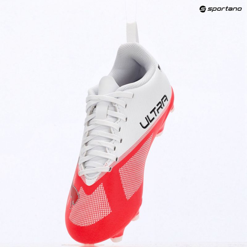 Kinder-Fußballschuhe Puma Ultra 7 Play FG/AG Jr Ultra Red/Puma Black/Puma White 16