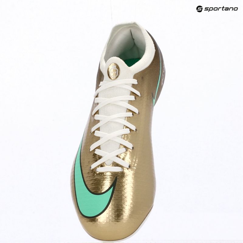 Kinder-Fußballschuhe Nike Jr. Vapor 17 Pro "Kylian Mbappé" Metallic Gold/Green Glow 9