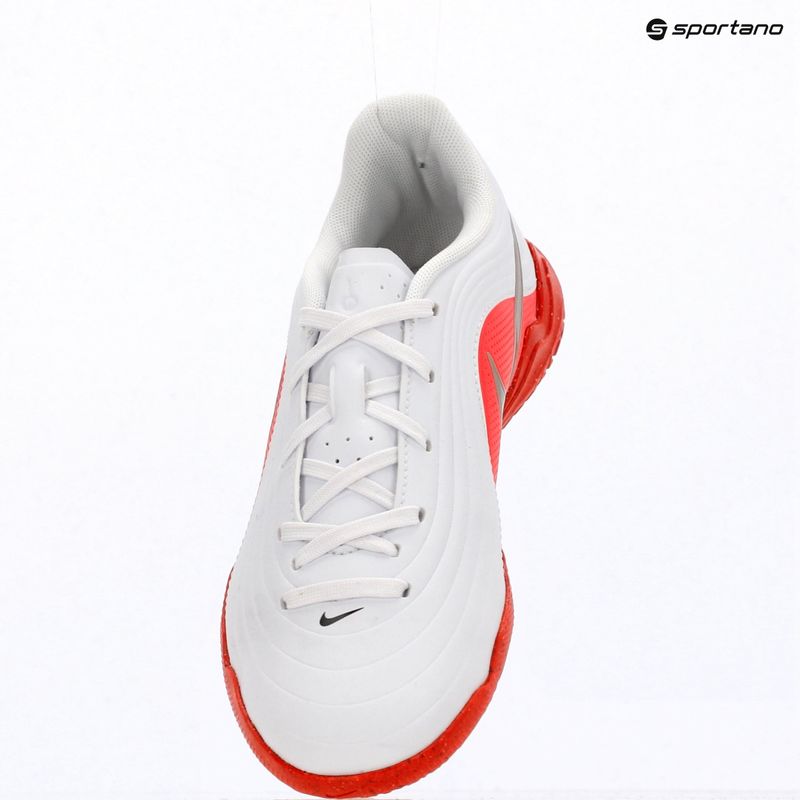 Kinder-Fußballschuhe Nike Jr. Tiempo Maestro Club white/bright crimson/blur 8