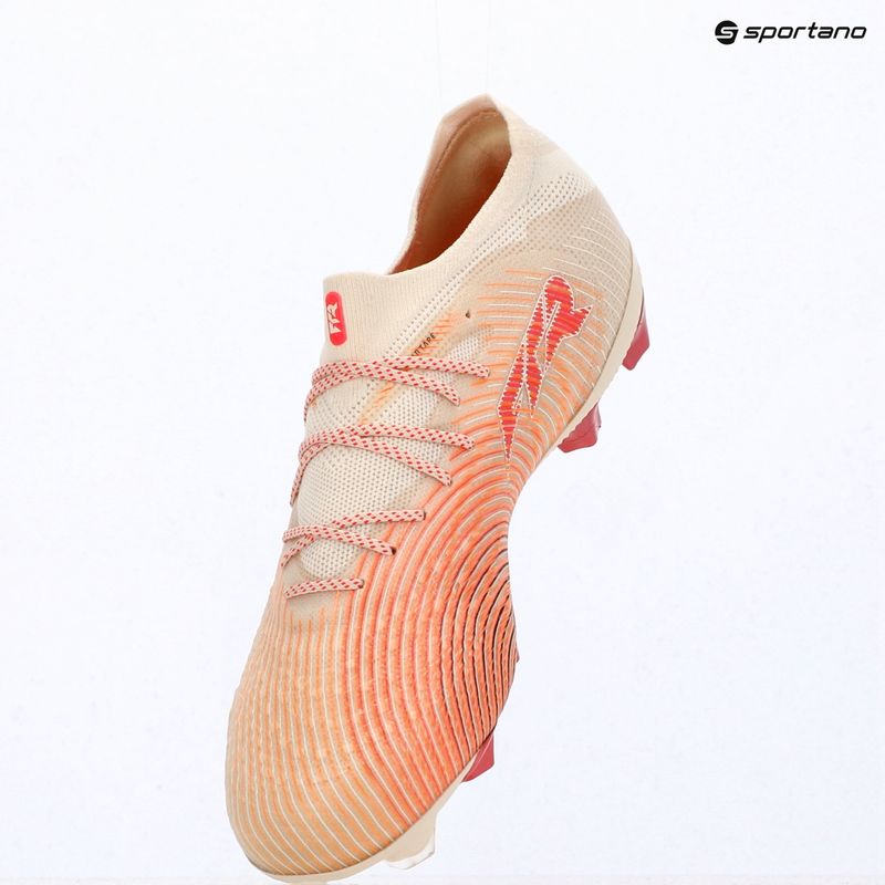 Fußballschuhe PUMA Future 9 Ultimate Low FG sugared almond/puma white/ultra red/puma black 8