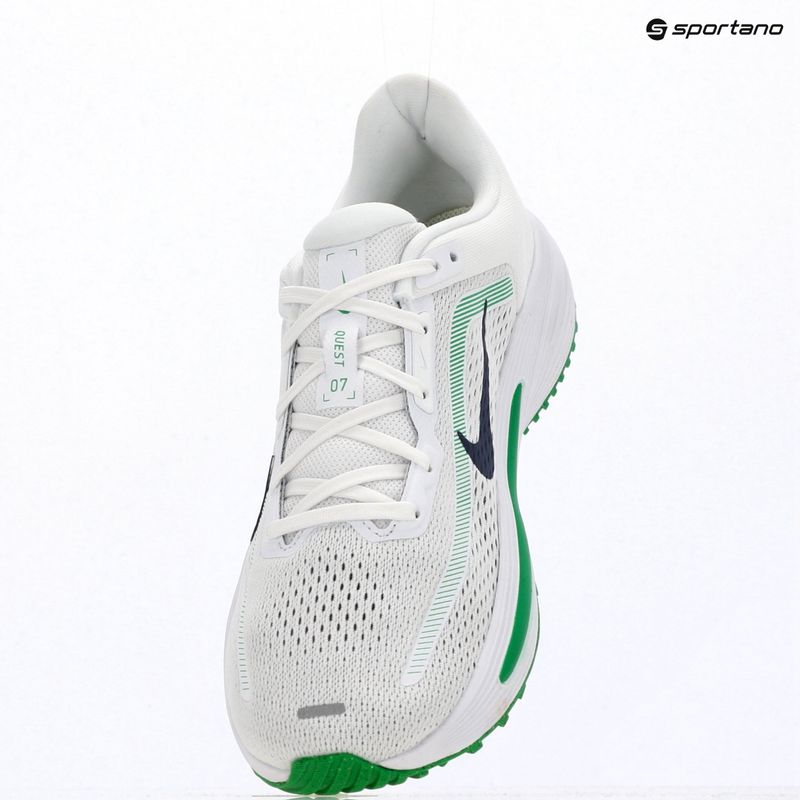 Herren-Laufschuhe Nike Quest 7 white/green spark/midnight navy 10