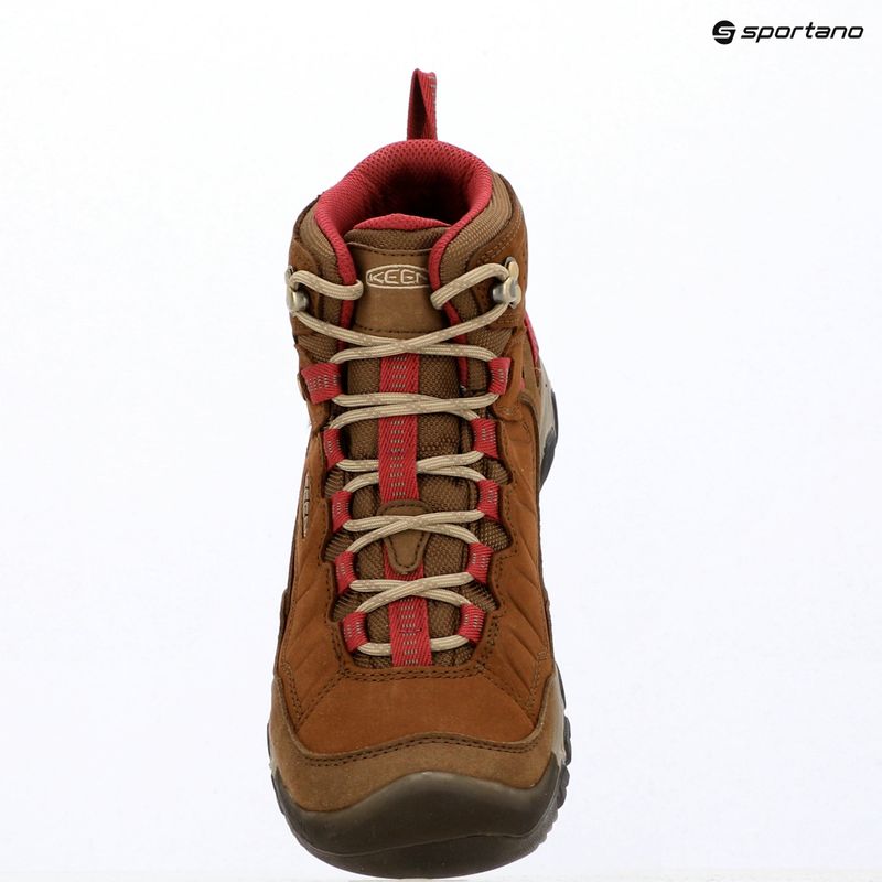 Damen-Trekkingschuhe KEEN Targhee IV Mid Wp bison/beaujolais 15