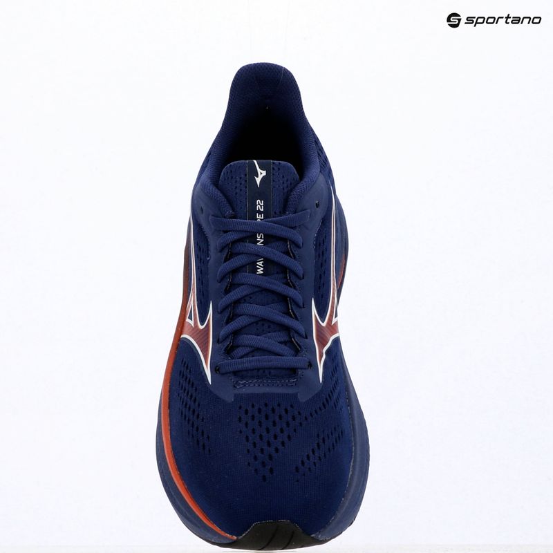 Herren-Laufschuhe Mizuno Wave Inspire 22 beacon blue/tomato puree/firecracker 14