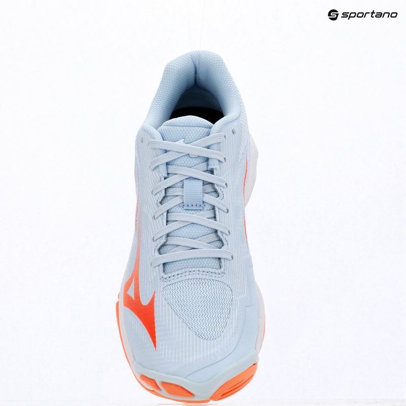 Damen-Volleyballschuhe Mizuno Wave Lightning Pro blue finch/lava orange/flamingo coral 15