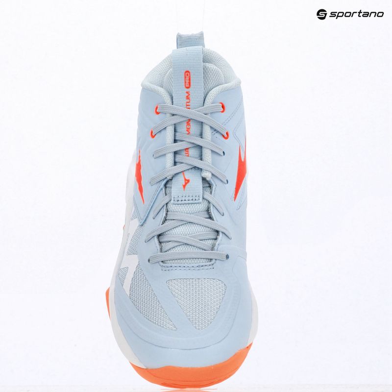 Damen-Volleyballschuhe Mizuno Wave Momentum Pro Mid blue finch/lava orange/flamingo coral 15