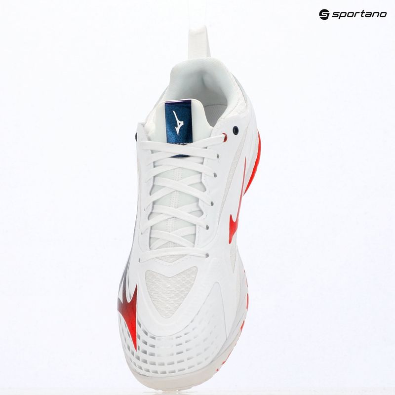 Herren-Tennisschuhe Mizuno Wave Drive Neo 4 white/insignia blue/orange 13