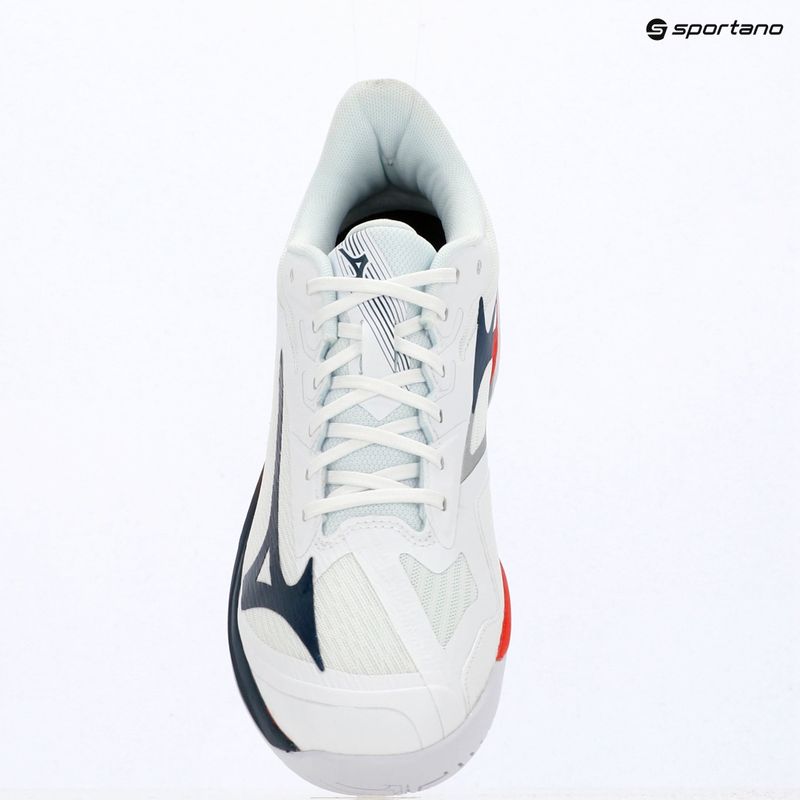 Herren-Tennisschuhe Mizuno Wave Exceed Court AC white/insignia blue/orange 14