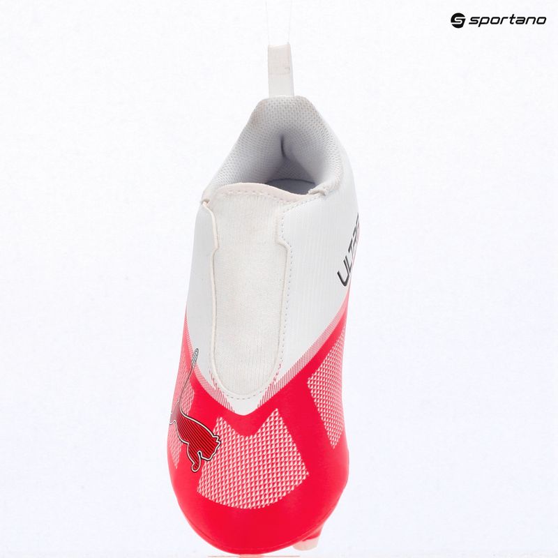 Kinder-Fußballschuhe Puma Ultra 7 Play LL FG/AG Jr Ultra Red/Puma Black/Puma White 8