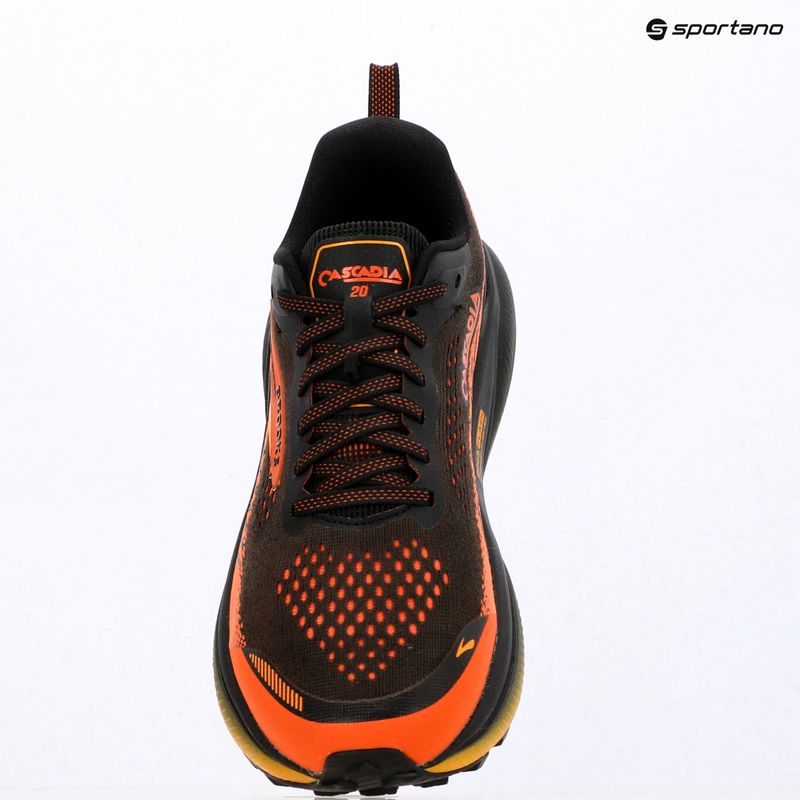 Herren-Laufschuhe Brooks Cascadia 20 black/tigerlily/orange 16
