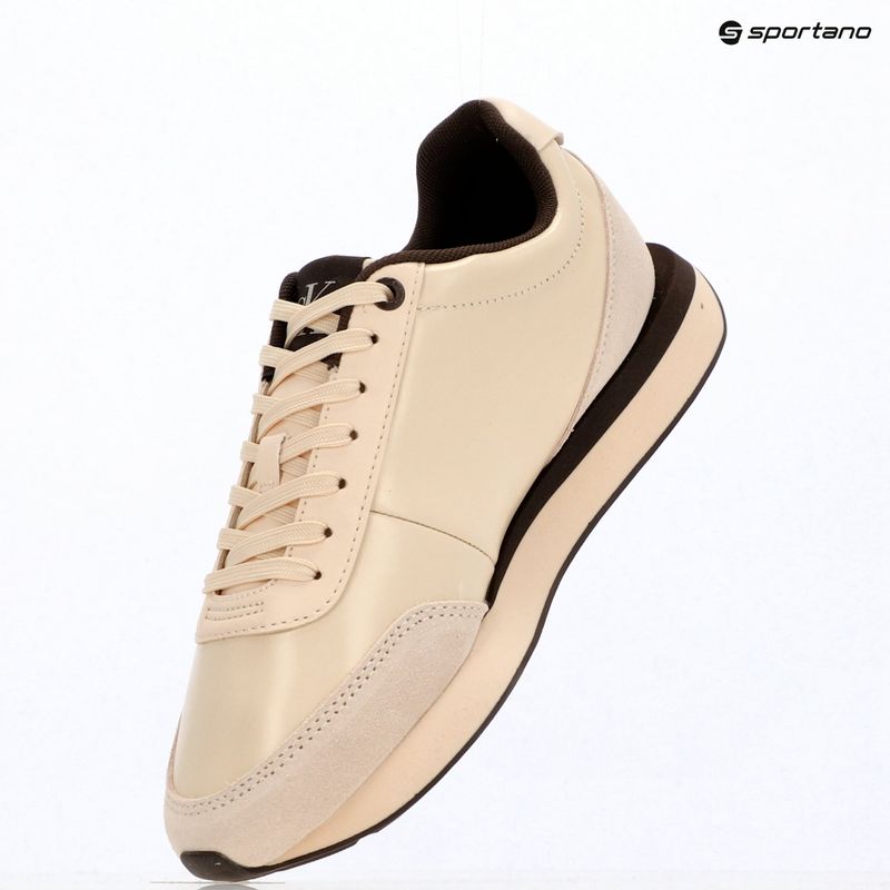 Damen-Schuhe Calvin Klein HW0HW03248 Retro Runner Essential Leather light cashew/rocky brown 9