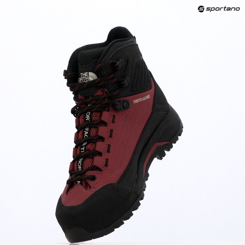 Damen Approach-Schuhe The North Face Verto Alpine Mid GTX burgundy crush/tnf black 15
