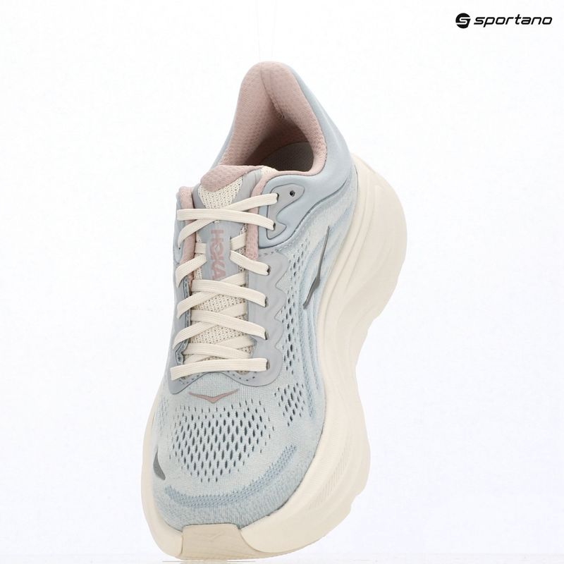 Laufschuhe für Damen HOKA Bondi 9 GLM alabaster/mineral blue 15