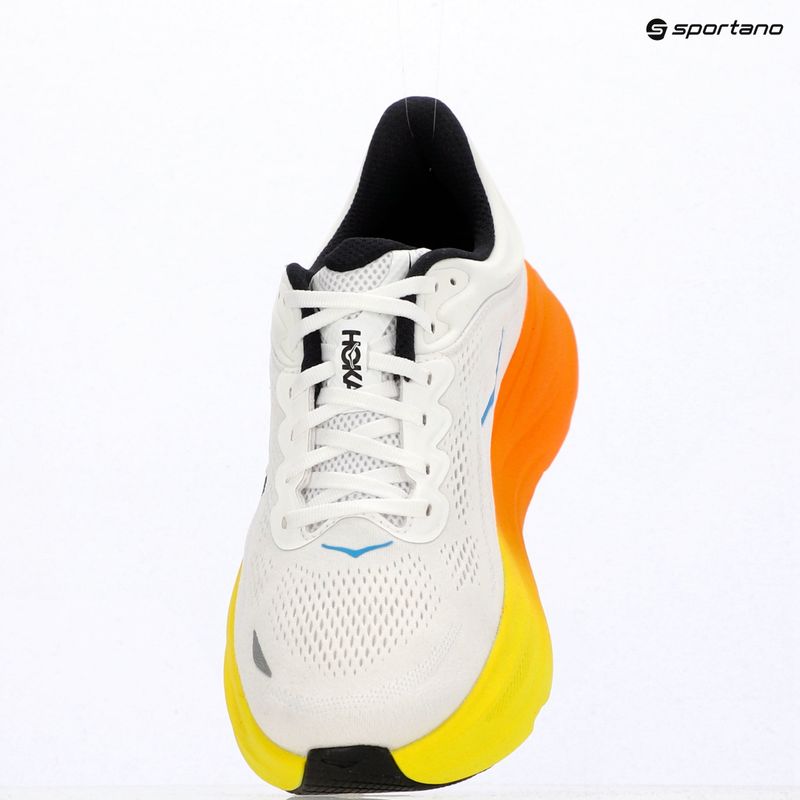 Herren-Laufschuhe HOKA Bondi 9 Wide white/neon tangerine 16