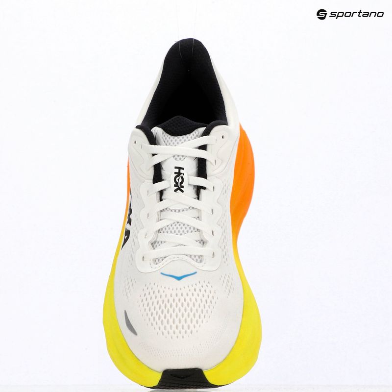 Herren-Laufschuhe HOKA Bondi 9 white/neon tangerine 16