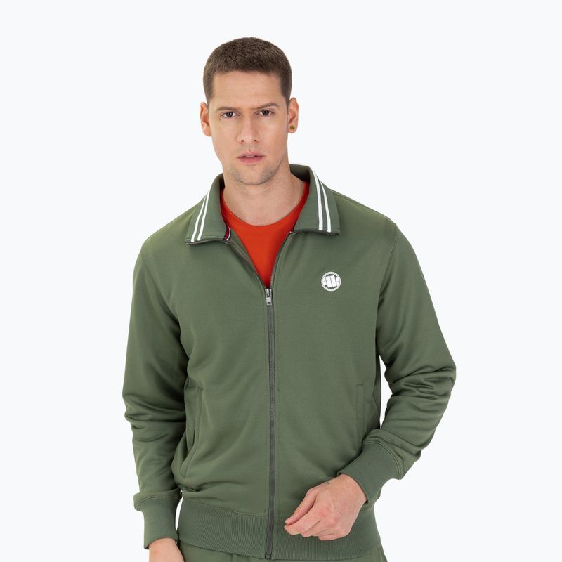 Sweatshirt für Männer Pitbull West Coast Oldschool Track Small Logo olive