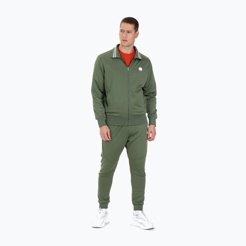 Sweatshirt für Männer Pitbull West Coast Oldschool Track Small Logo olive 2
