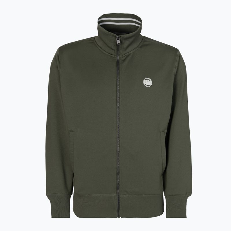 Sweatshirt für Männer Pitbull West Coast Oldschool Track Small Logo olive