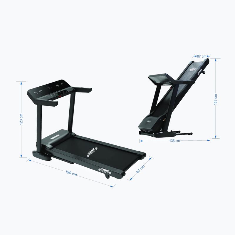 Elektrisches Laufband York Fitness HT9 black 16