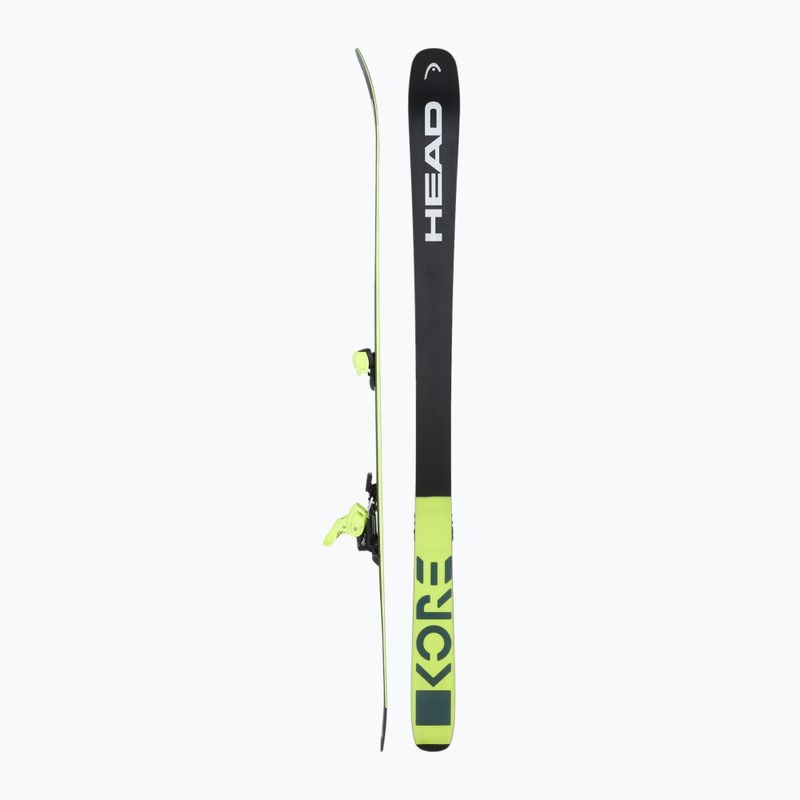 Abfahrtski HEAD Kore 93 + Schnürung Attack 14 GW yellow/anthracite 2