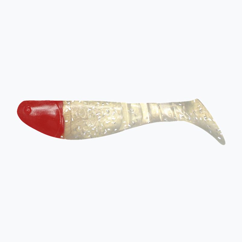 Gummiköder Relax Hoof 3 Head 4 Stück gold perl-silber glitter rot BLS3-H