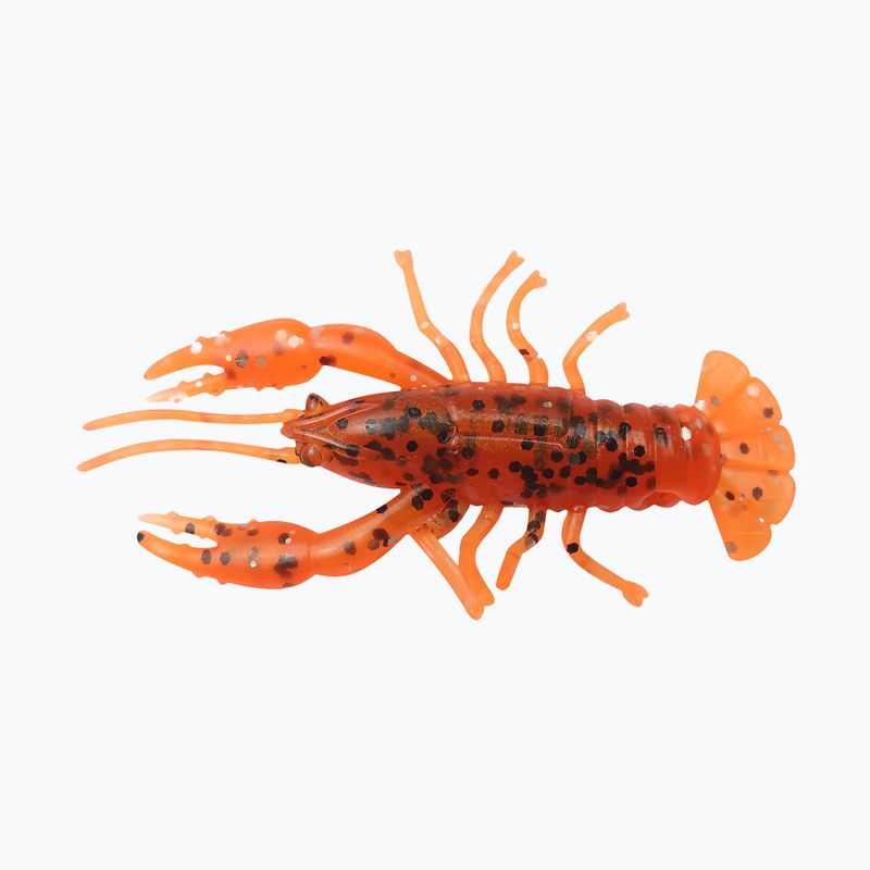 Relax Crawfish 2 Laminierter Gummiköder 4 Stück oliv-schwarz glitzernd orange-silber glitzernd CRF2