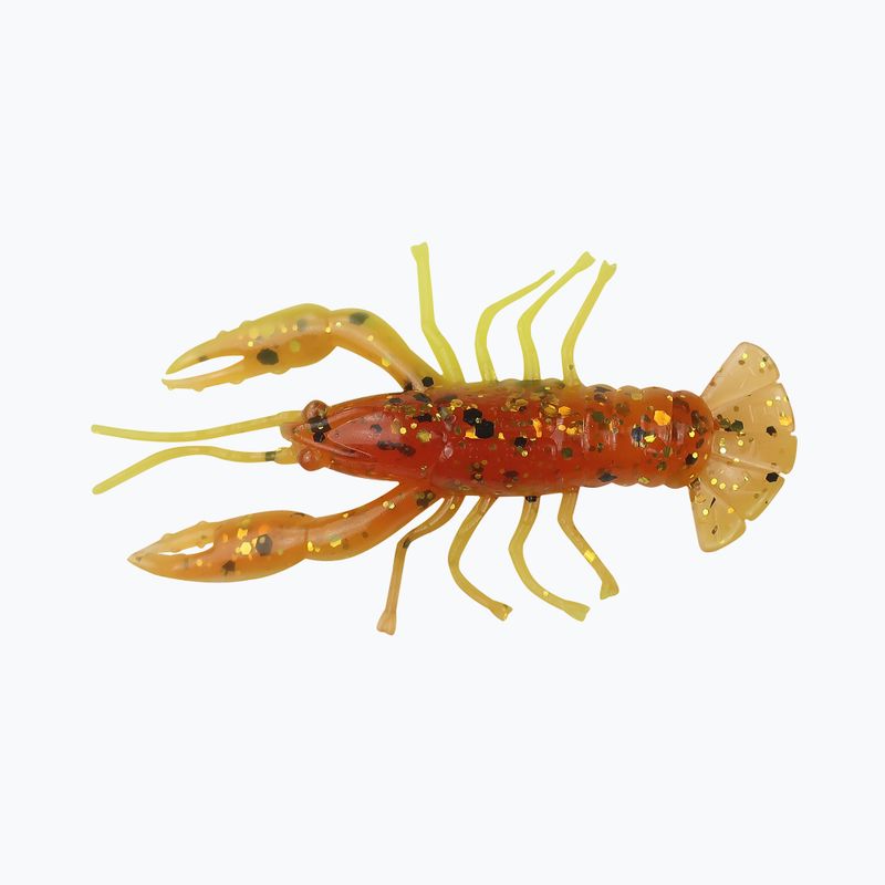 Gummiköder Relax Crawfish 2 Laminiert 4 Stück rootbeer-gold schwarz glitter gelb CRF2