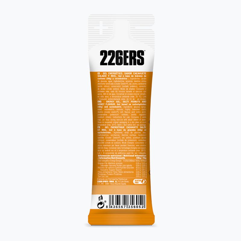 226ERS High Energy Salziges Energie-Gel-Set 24 Stk. x 76 g Erdnüsse/Honig 3