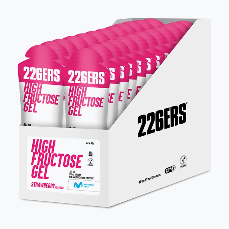 226ERS High Fructose energy gel set 24 Stk. x 80 g Erdbeere