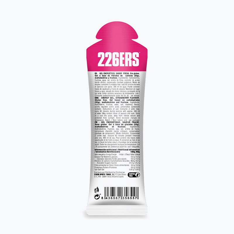 226ERS High Fructose energy gel set 24 Stk. x 80 g Erdbeere 3