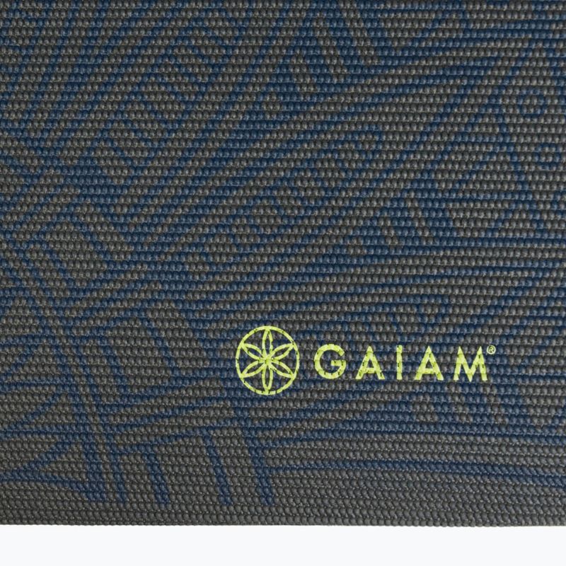 Yogamatte Gaiam Premium Sundial Layers 6 mm black/navy/yellow 4