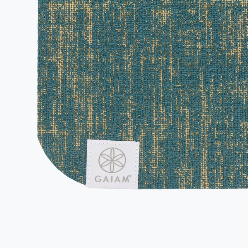 Yogamatte Gaiam Jute 6 mm blue 4